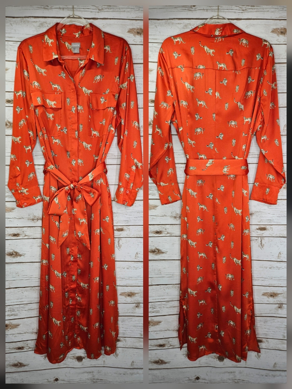 Chico's Dress Leopard Print Size Chico's 3 = Large